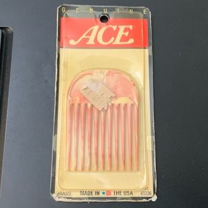 VINTAGE ACE HAIR PICK COMB USA MADE